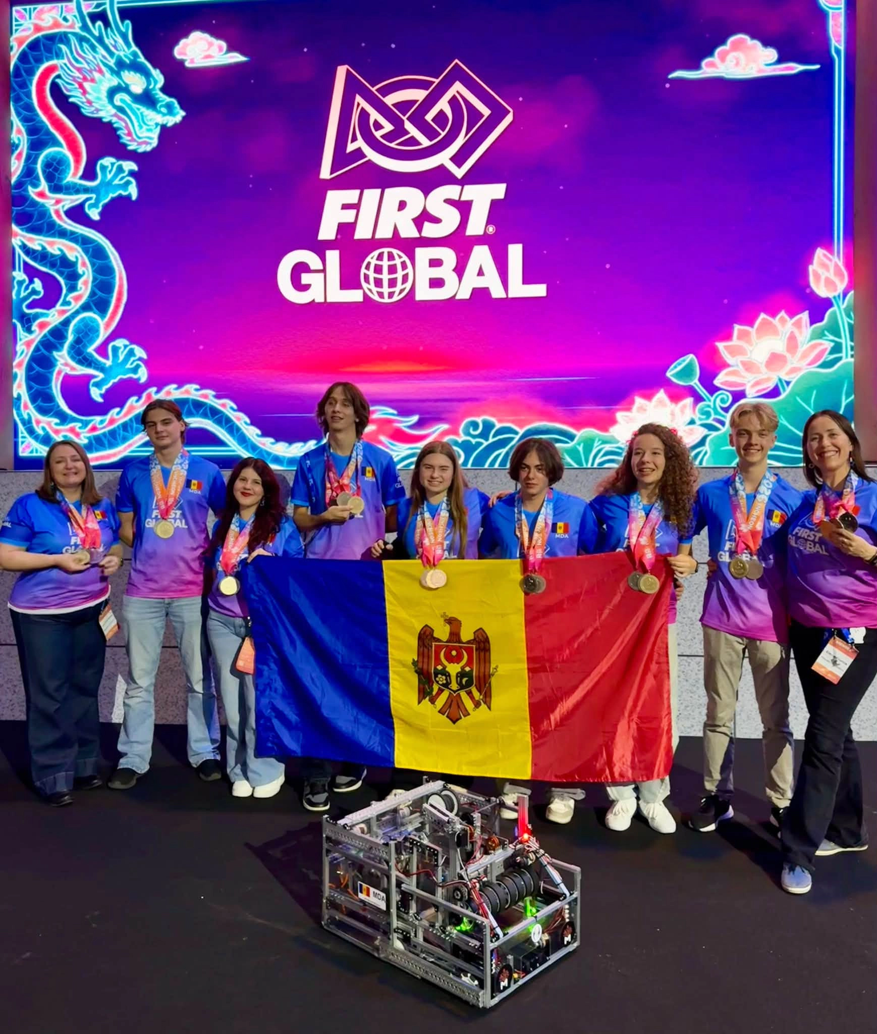 Echipa Moldovei la FIRST Global Challenge 2026