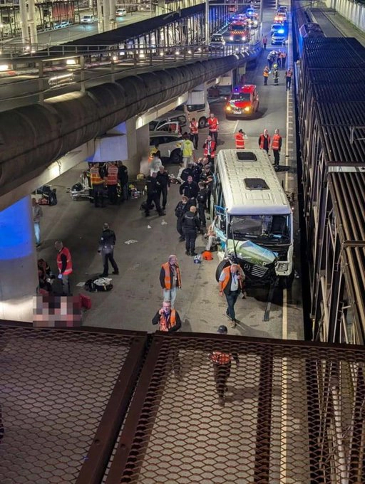 Accident pe partea franceză a Tunelului de sub Canalul Mâneci