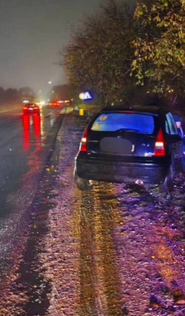 Imagine de la locul accidentului