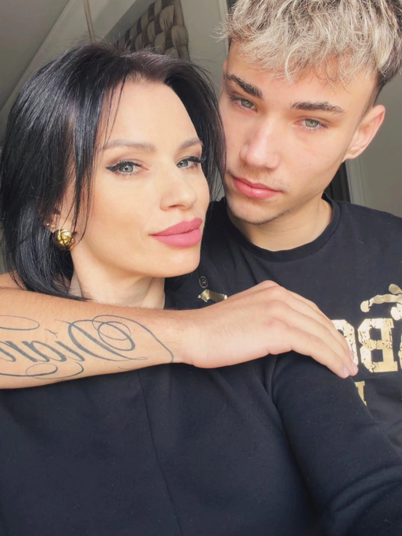 Diana Ferro şi fiul său